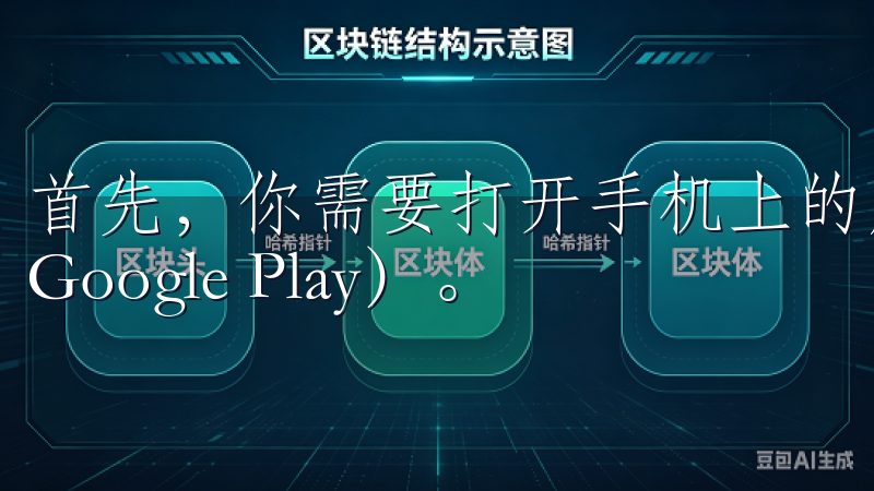 首先，你需要打开手机上的应用市场（如App Store或Google Play）。